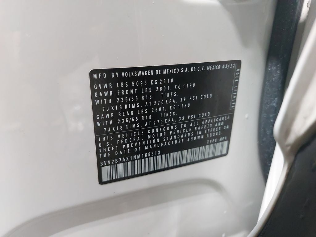 2022 Volkswagen Tiguan 2.0T SE