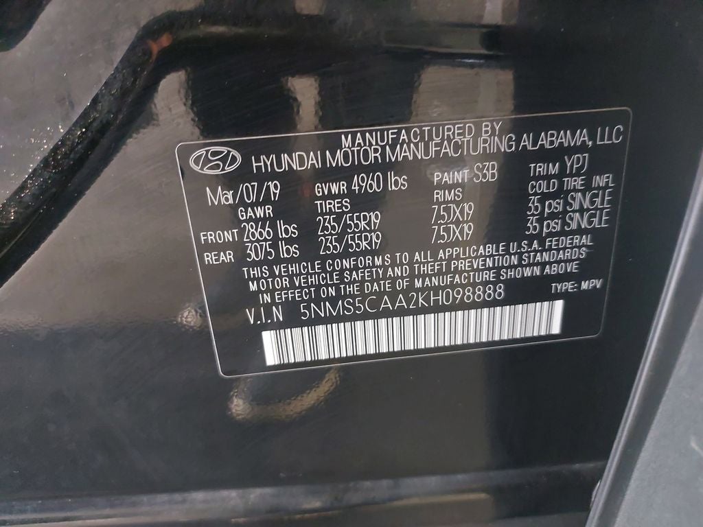 2019 Hyundai Santa Fe Ultimate