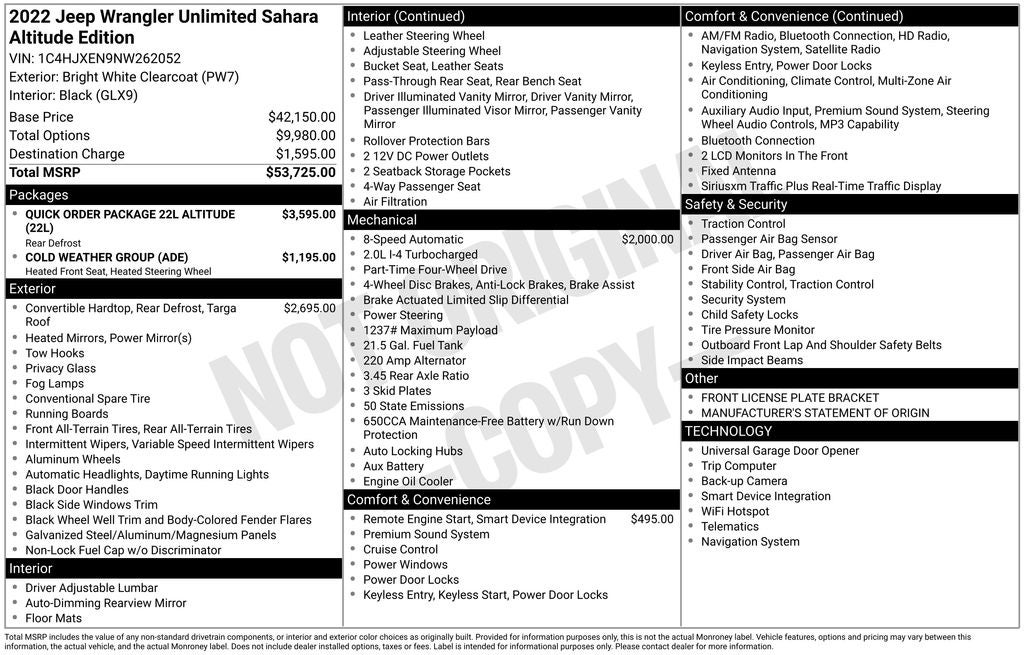 2022 Jeep Wrangler Unlimited Sahara Altitude
