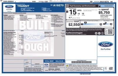 2019 Ford Transit-150 XLT Full Office up fit with desk and chair