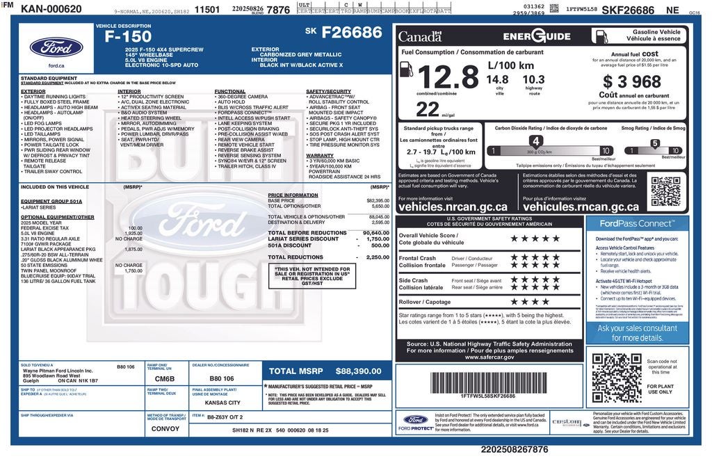 2025 Ford F-150 Lariat Navigation system