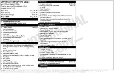 2008 Chevrolet Corvette Base