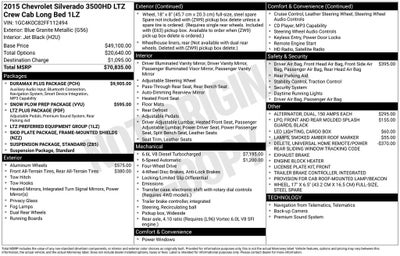 2015 Chevrolet Silverado 3500HD LTZ