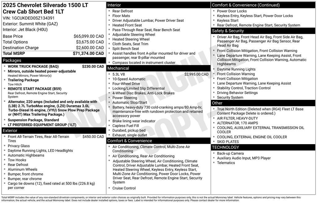 2025 Chevrolet Silverado 1500 LT LT1