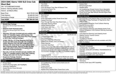 2024 GMC Sierra 1500 SLE Navigation System & Apple CarPlay/Android Auto