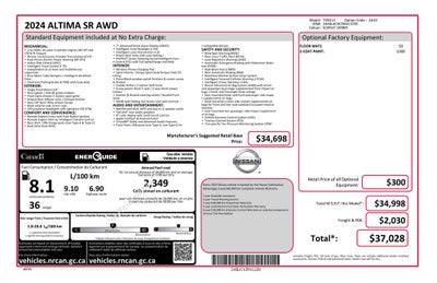 2024 Nissan Altima 2.5 SR