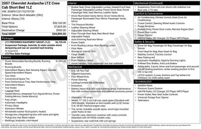 2007 Chevrolet Avalanche 1500 LTZ