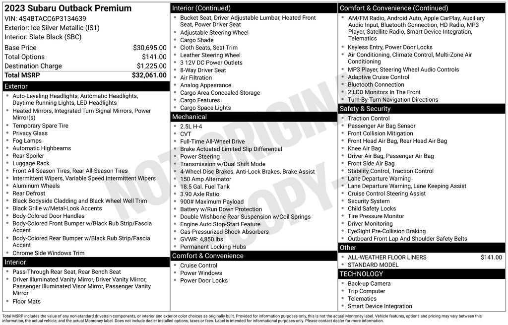 2023 Subaru Outback Premium