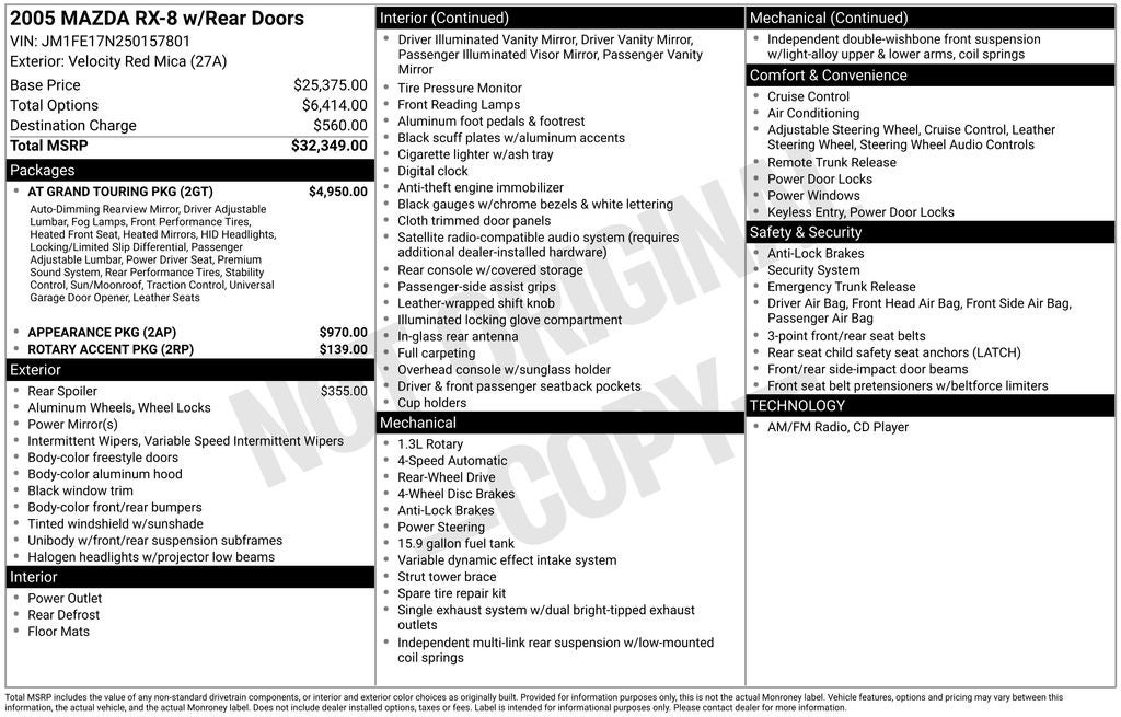 2005 Mazda Mazda RX-8 Sport