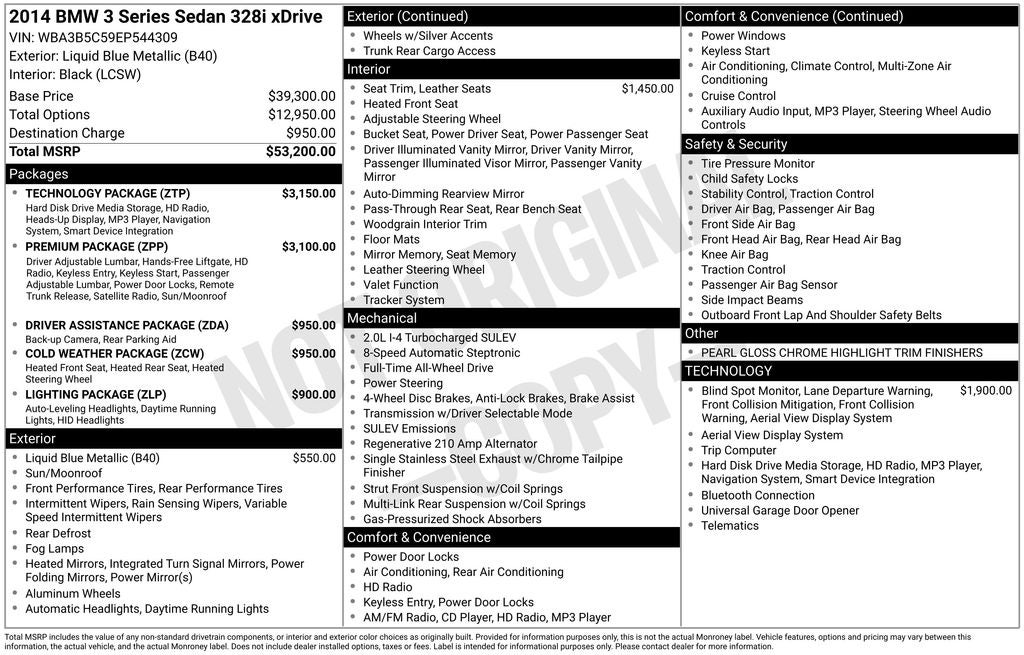 2014 BMW 3 Series 328i xDrive