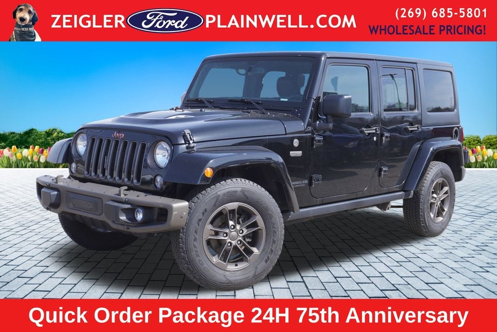 2016 Jeep Wrangler Unlimited Sahara 75TH ANNIVERSARY HEATED LEATHER HARD TOP V6 TOW