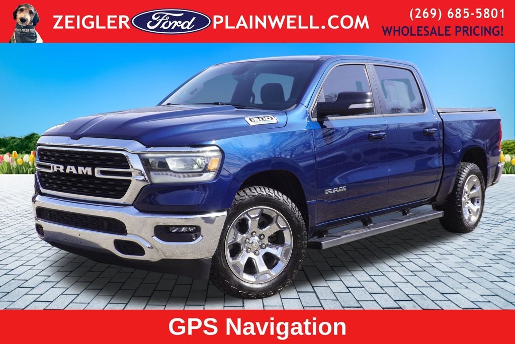 2022 RAM 1500 Big Horn/Lone Star CREW CAB 4X4 NAVI 5.7L HEMI V8 HEATED SEATS REAR