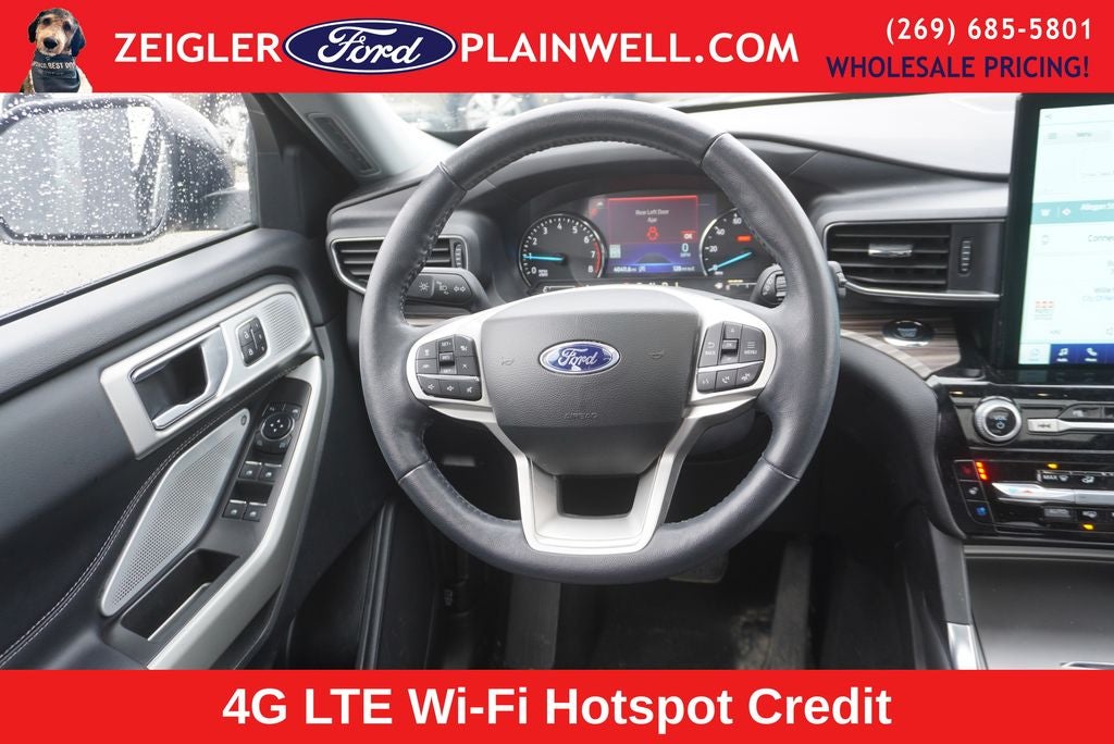 2023 Ford Explorer Limited AWD PANORAMIC ROOF HEATED LEATHER & STEERING REAR