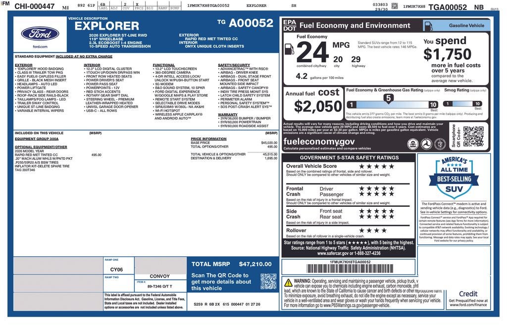 2026 Ford Explorer ST-Line