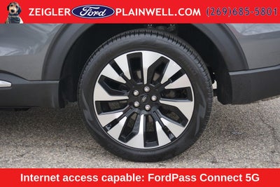 2025 Ford Explorer Platinum Lux Leather Pkg Panoramic Roof Co Pilot 360 21" Wh