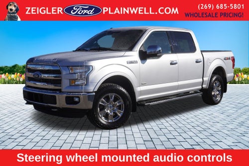 2016 Ford F-150 Lariat Crew Cab 4x4 Heated Leather NAV Chrome Pkg Tow Pkg