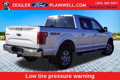 2016 Ford F-150 Lariat Crew Cab 4x4 Heated Leather NAV Chrome Pkg Tow Pkg