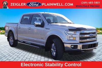 2016 Ford F-150 Lariat Crew Cab 4x4 Heated Leather NAV Chrome Pkg Tow Pkg