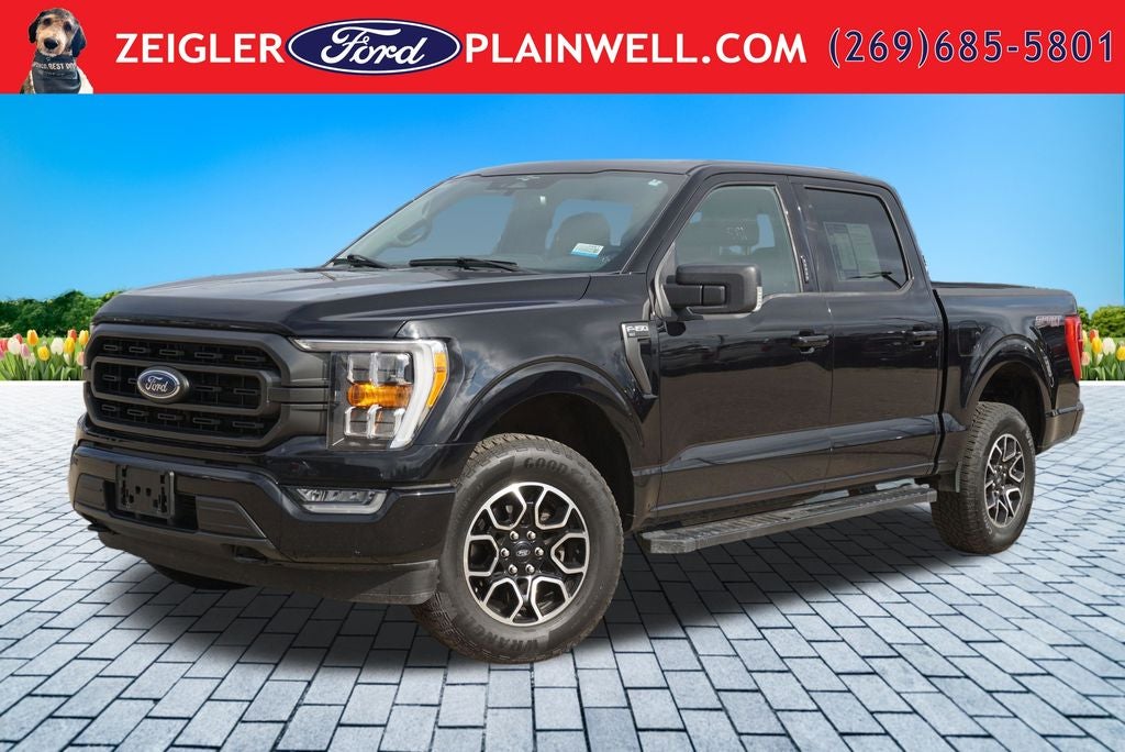 2023 Ford F-150 XLT 4x4 Black Sport Appearance Pkg Twin Panel Roof Tow