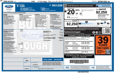 2016 Ford F-150 XLT 302A LUXURY SPORT APPEARANCE PKG CREW CAB 4X4
