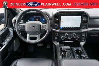 2024 Ford F-150 Lariat Hybrid Black Appearance Pkg Panoramic Roof Tow
