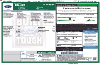 2025 Ford Transit-150 Base Medium Roof Cargo Van 148" Wheel Base Rear Camera