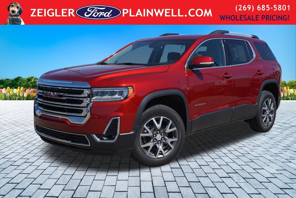 2023 GMC Acadia SLT HD CAMERA LANE KEEPING BLIS 3RD ROW SEAT 4X4