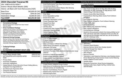 2024 Chevrolet Traverse RS