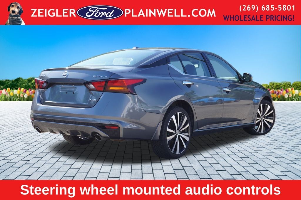 2019 Nissan Altima 2.5 Platinum AWD NAV Heated Leather Heated Steering Power Moonr