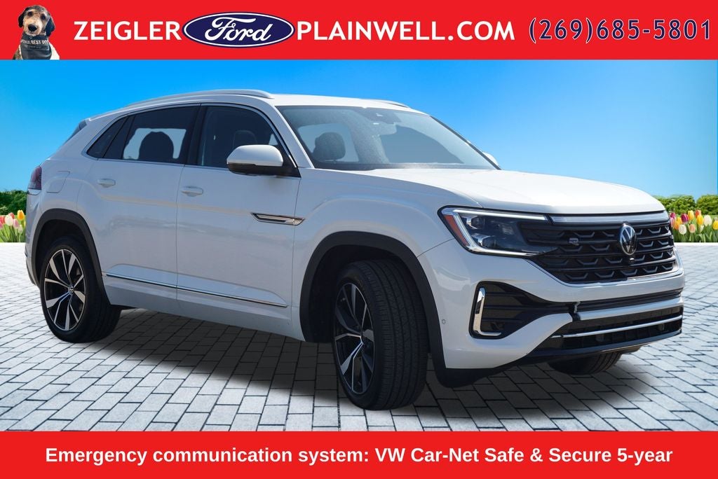 2025 Volkswagen Atlas Cross Sport 2.0T SEL Premium R-Line AWD Panoramic Roof Nav Leather Harmon Kardon Blis