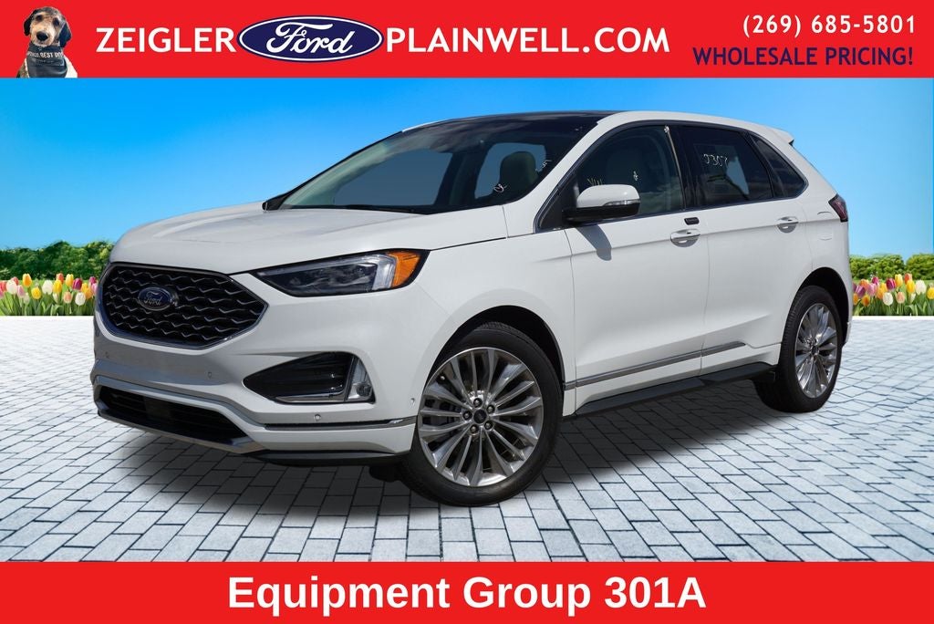 2024 Ford Edge Titanium AWD Panoramic Roof Heated Cooled Leather Navigatio