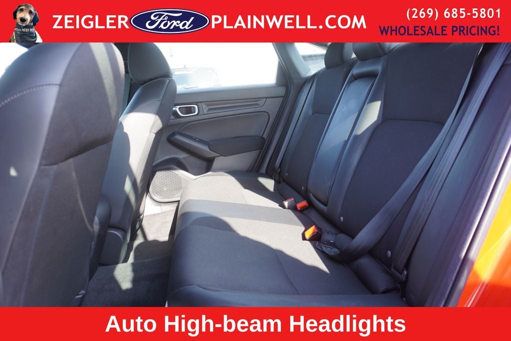 2025 Honda Civic Sport Leather Sport Pkg Black Wheels Rear Camera