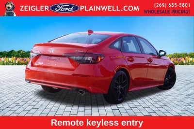 2025 Honda Civic Sport Leather Sport Pkg Black Wheels Rear Camera