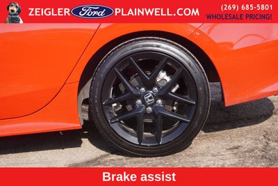 2025 Honda Civic Sport Leather Sport Pkg Black Wheels Rear Camera