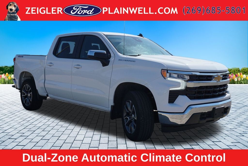 2023 Chevrolet Silverado 1500 LT CREW CAB 4X4 REAR CAMERA 20" PAINTED ALUMINUM WH