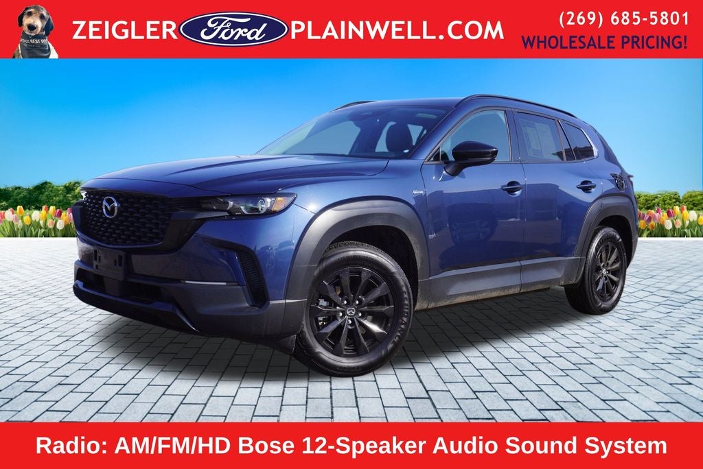 2025 Mazda Mazda CX-50 Hybrid Premium 4x4 Panoramic Moonroof Heated Leather Lane Departu