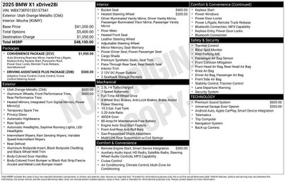 2025 BMW X1 xDrive28i