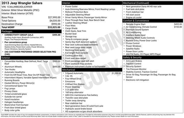2013 Jeep Wrangler Sahara