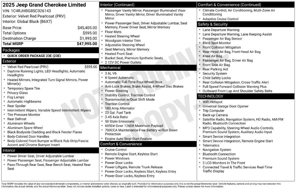 2025 Jeep Grand Cherokee Limited