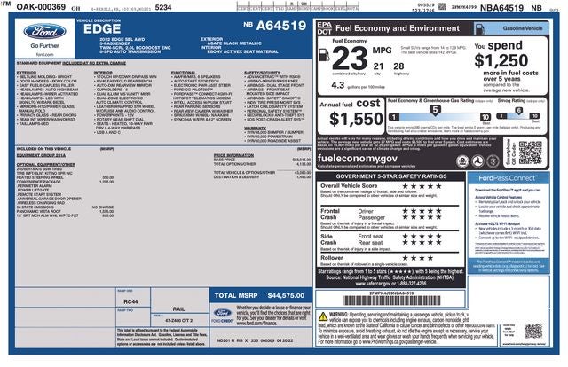 2022 Ford Edge SEL