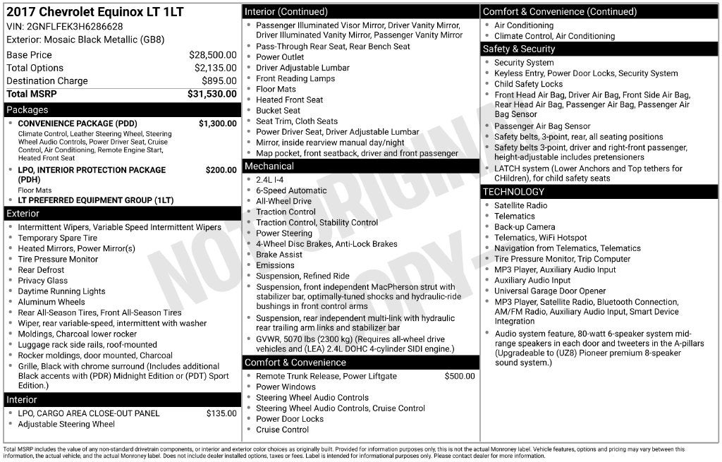 2017 Chevrolet Equinox LT
