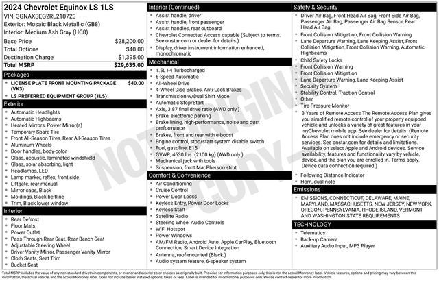 2024 Chevrolet Equinox AWD LS