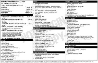 2020 Chevrolet Equinox AWD LT 1.5L Turbo