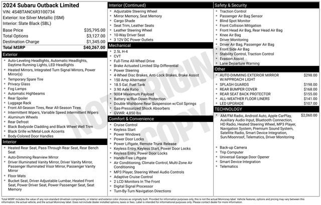 2024 Subaru Outback Limited
