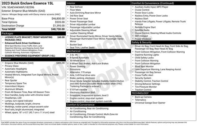 2023 Buick Enclave Essence AWD