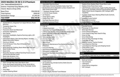 2025 Mazda Mazda CX-50 2.5 S Premium Package