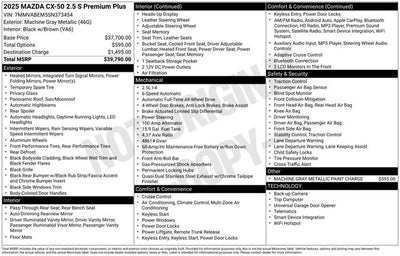 2025 Mazda Mazda CX-50 2.5 S Premium Plus Package