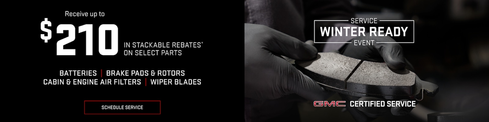 In Stackable rebates on selected Parts