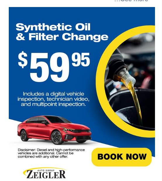$59.99 Oil Change